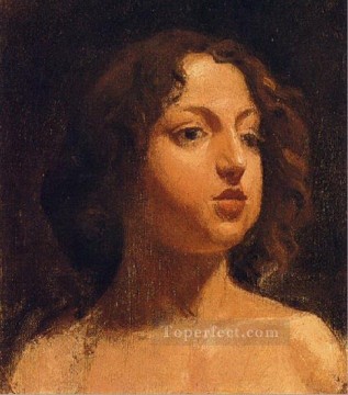 パブロ・ピカソ Painting - 少女の頭 1896年 パブロ・ピカソ